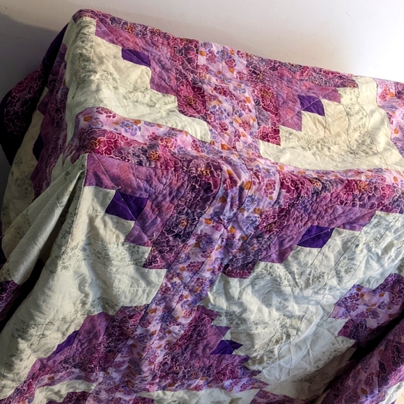 Queen Sized Patchwork Blanket - Picture 2 of 2